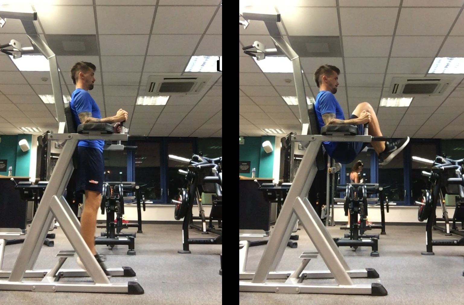 Power Tower Knee Raises