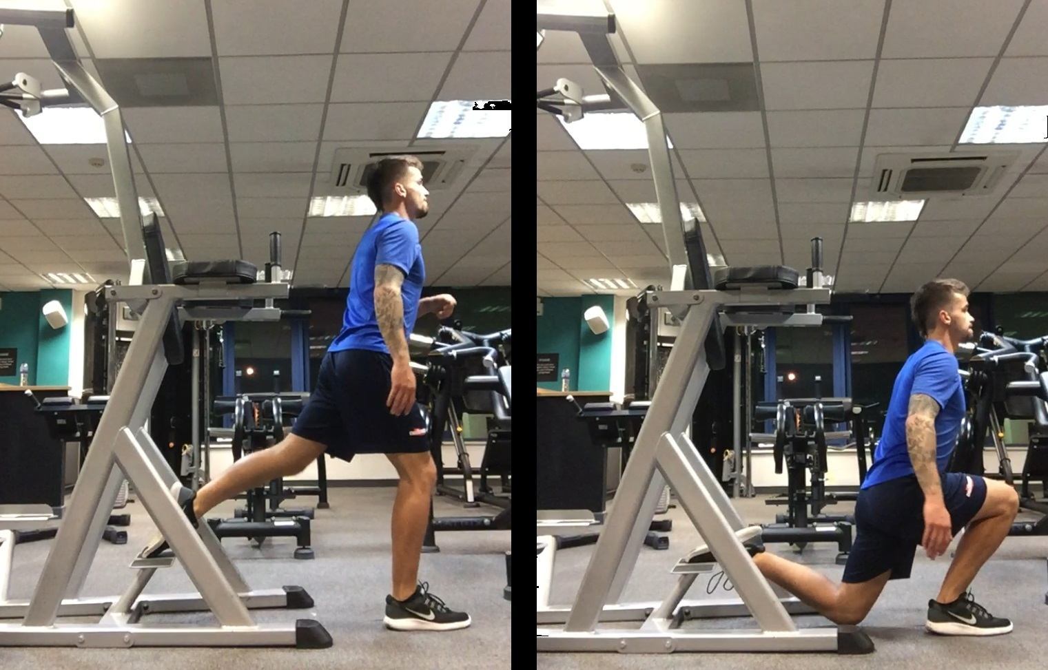 Power Tower Split Squat