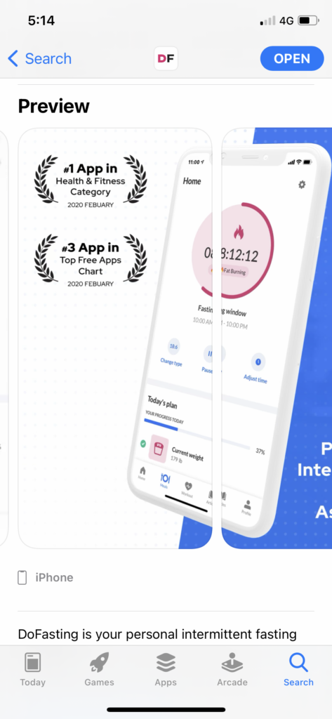 DoFasting App Review