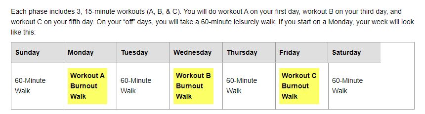 Metabolic Renewal exercise sample