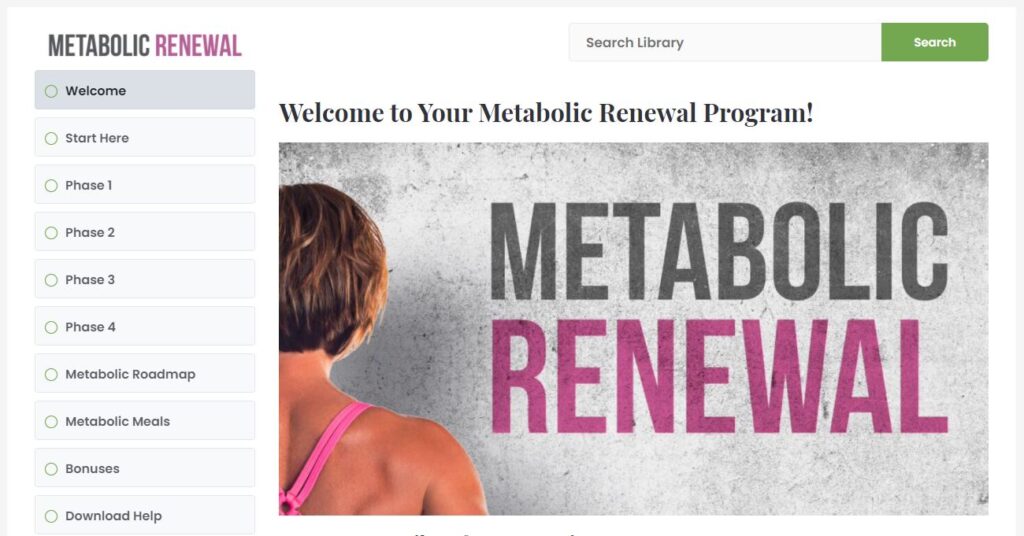 Metabolic Renewal Program Review