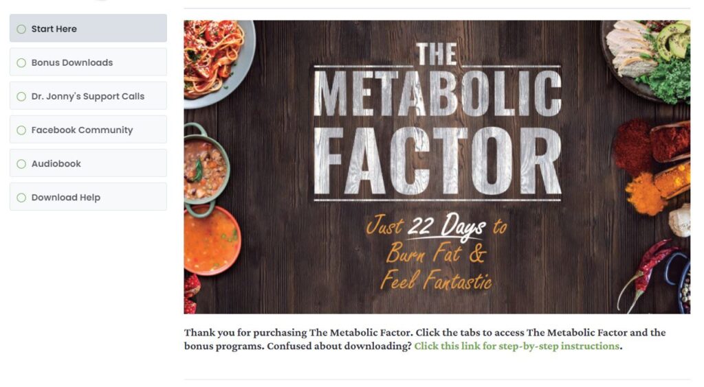 The Metabolic Factor Review Getting Started Module