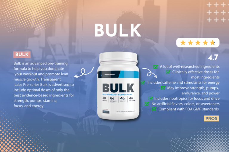 Transparent Labs Bulk Pre Workout Review