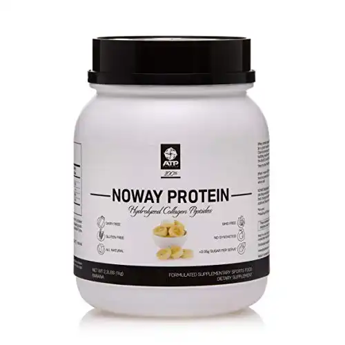 Noway Protein Workout Supplement, Superior Collagen Powder, 100% All Natural Muscle Builder and Recovery Formula, Helps Muscular Gains & Fat Loss; Gluten & Dairy Free (Banana)