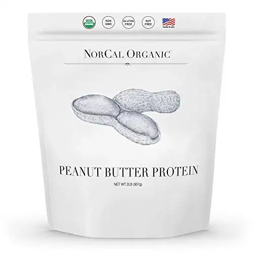 Norcal Organic Peanut Butter Powder, 2lb | 11g Protein, 100 Calories, 41 Servings | Vegan, Natural, Organic, Low Calorie, Source Organic