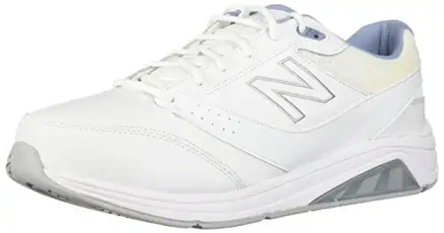 New Balance womens 928 V3 Lace-up Walking Shoe, White/Blue, 8.5 Wide US