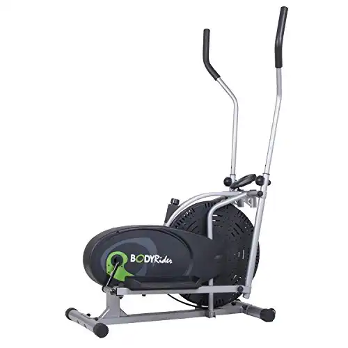 Body Rider Body Flex Sports Elliptical Exercise Machine, at-Home Exercise Equipment Black/Green/Silver ,One Size