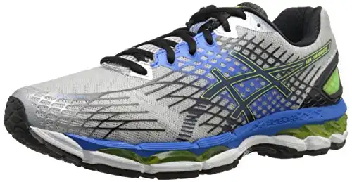 ASICS Men's Gel-Nimbus 17 Running Shoe,Lightning/Black/Flash Yellow,8 M US