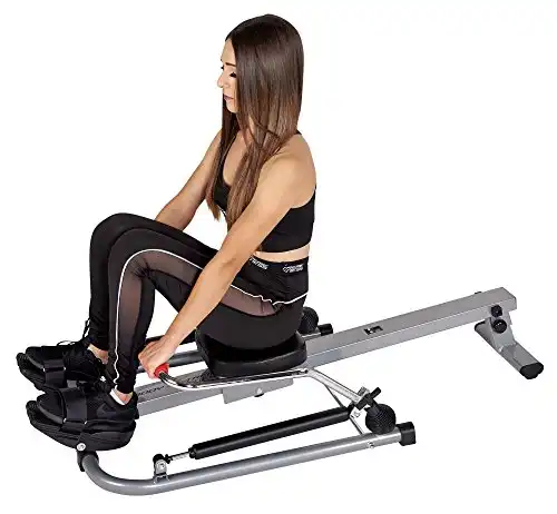 Body Xtreme Fitness Circular Motion 3000 Rowing Machine (Silver/Red)