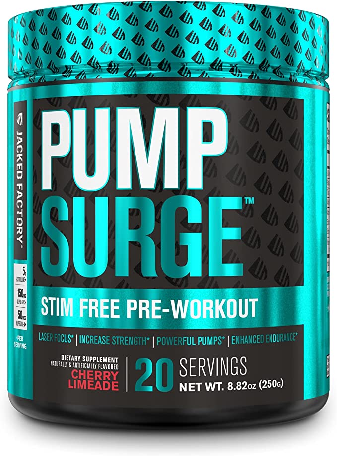 Jacked Factory Pump Surge Stim-Free Pre-Workout