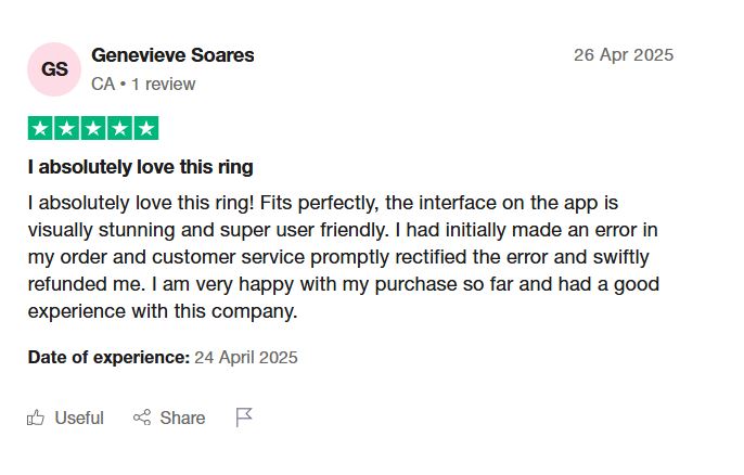 Herz P1 Smart Ring Fitness Tracker